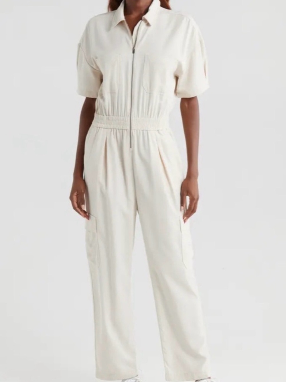 Vuori Coastline Zip-Front Utility Jumpsuit